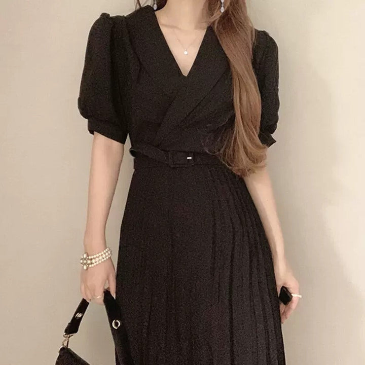 ベルト付き ジッパー付き ワンピース — Reina Tokyo