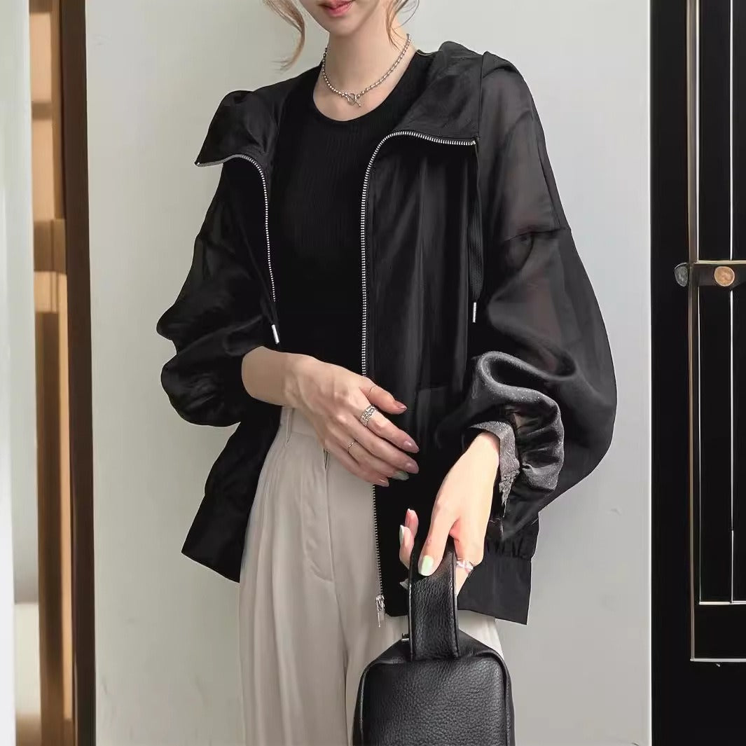 フード付き日焼け止めアウター アウター — Reina Tokyo