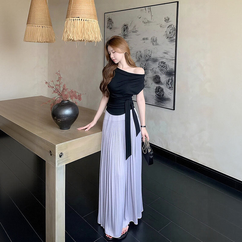 ドレープネック ノースリーブ セットアップ — Reina Tokyo