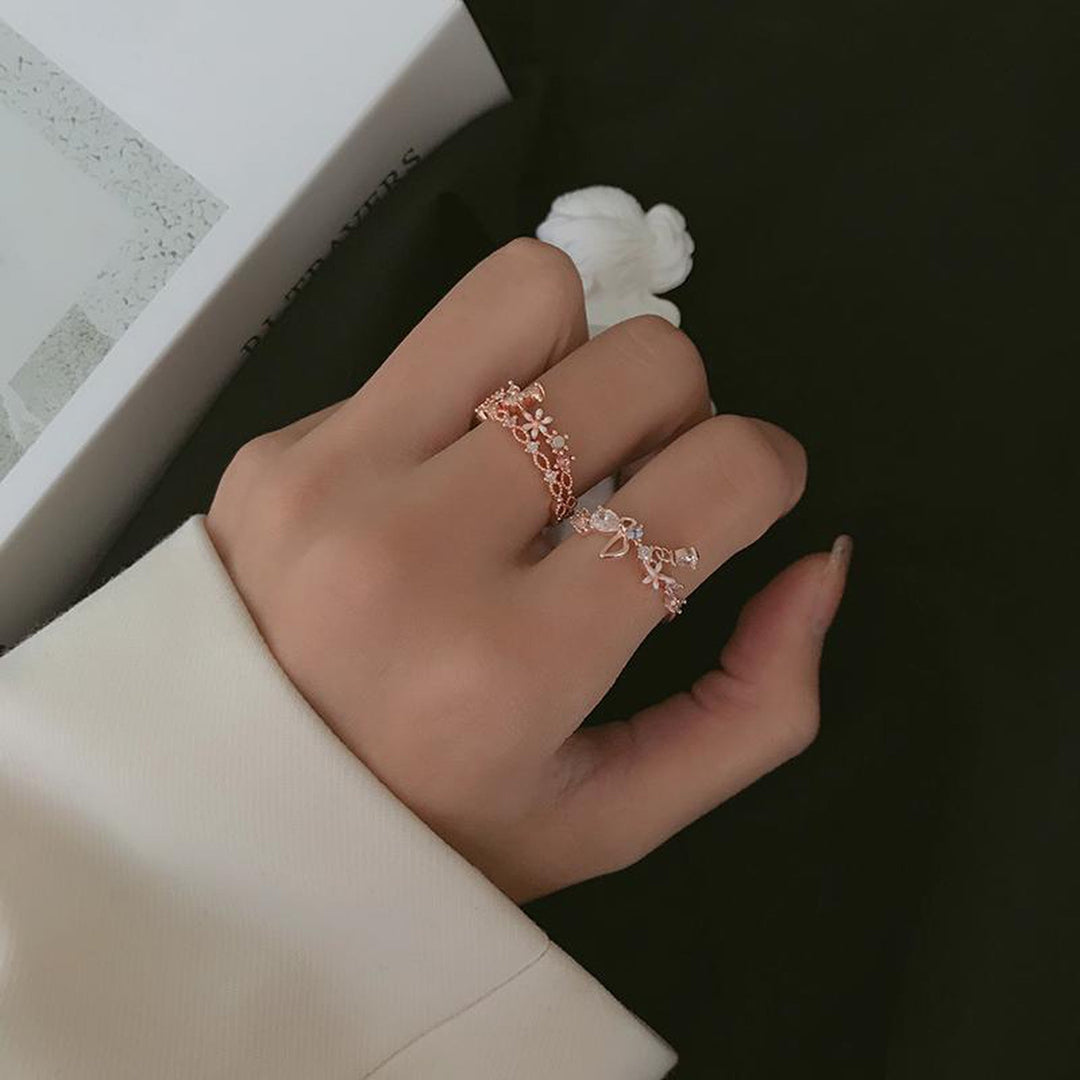 花柄指輪リング2セット 小物 — Reina Tokyo