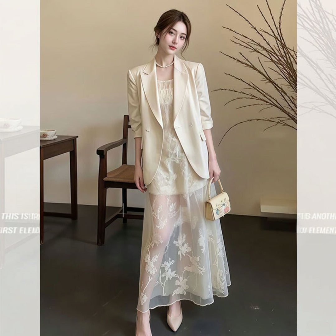 + シースルーキャミワンピース セットアップ — Reina Tokyo